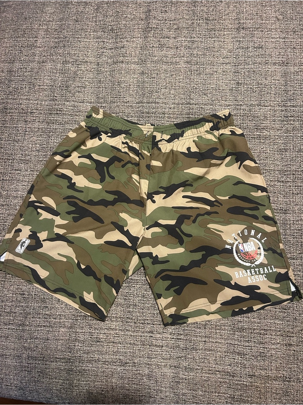 NBA Camo Athletic Shorts - Green, Tan, Black